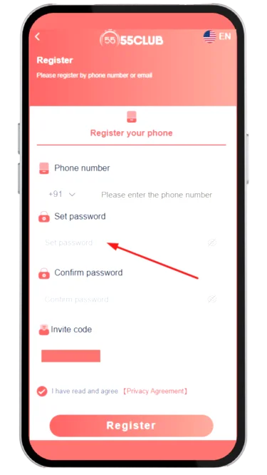 Create a strong password